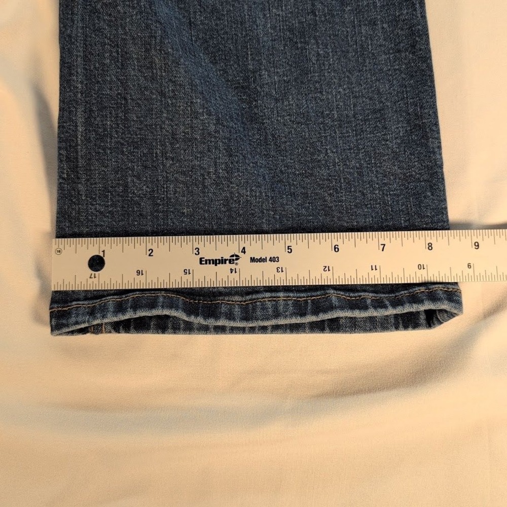 Wrangler Relaxed Boot Mens Jeans 36x34 Medium Wash Blue Denim Pants - Picture 5 of 7